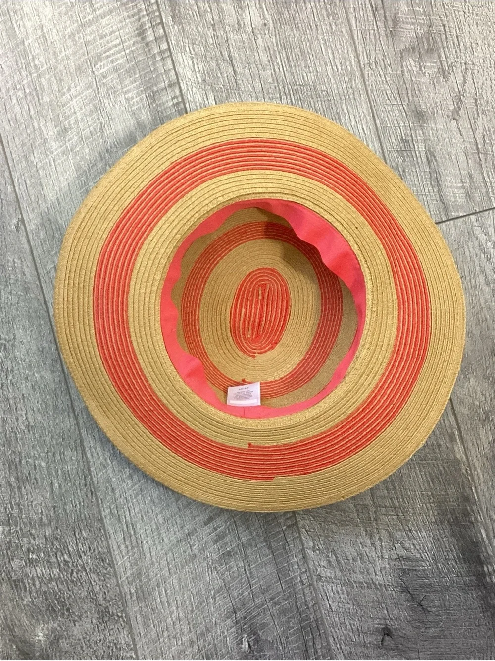 Janie And Jack Striped Straw Sun Hat Size 2T-3T
